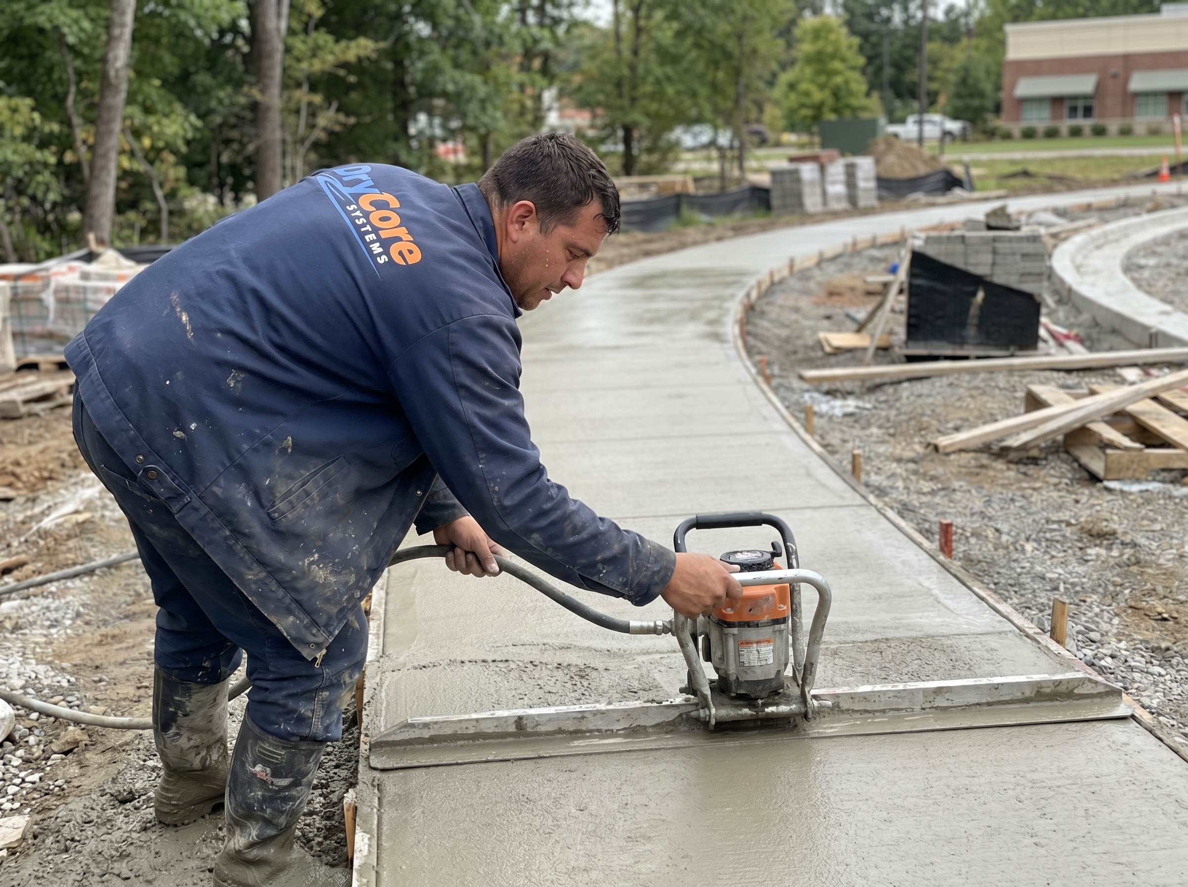 Concrete sidewalk walkway GTA