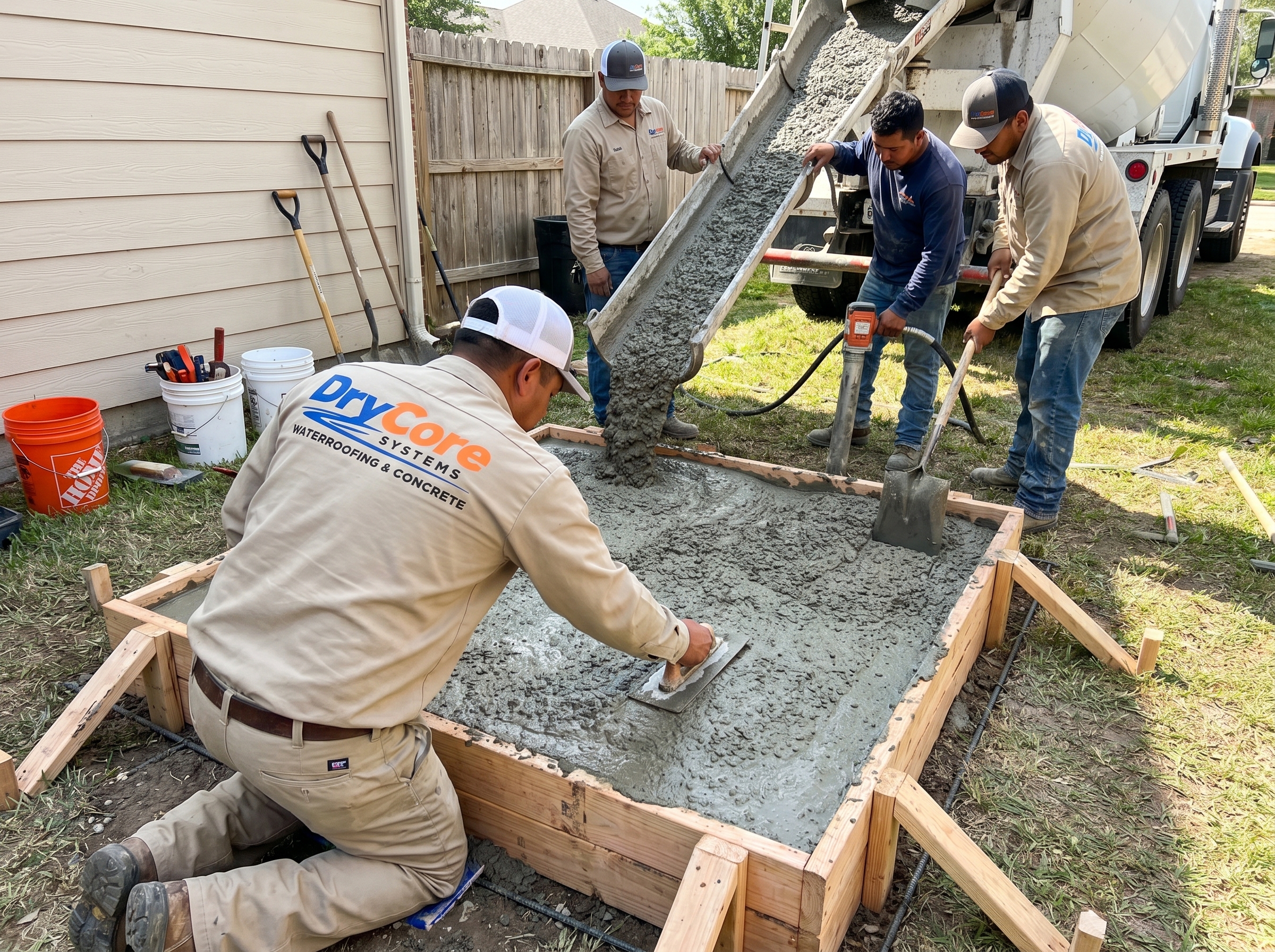 Concrete pad patio GTA