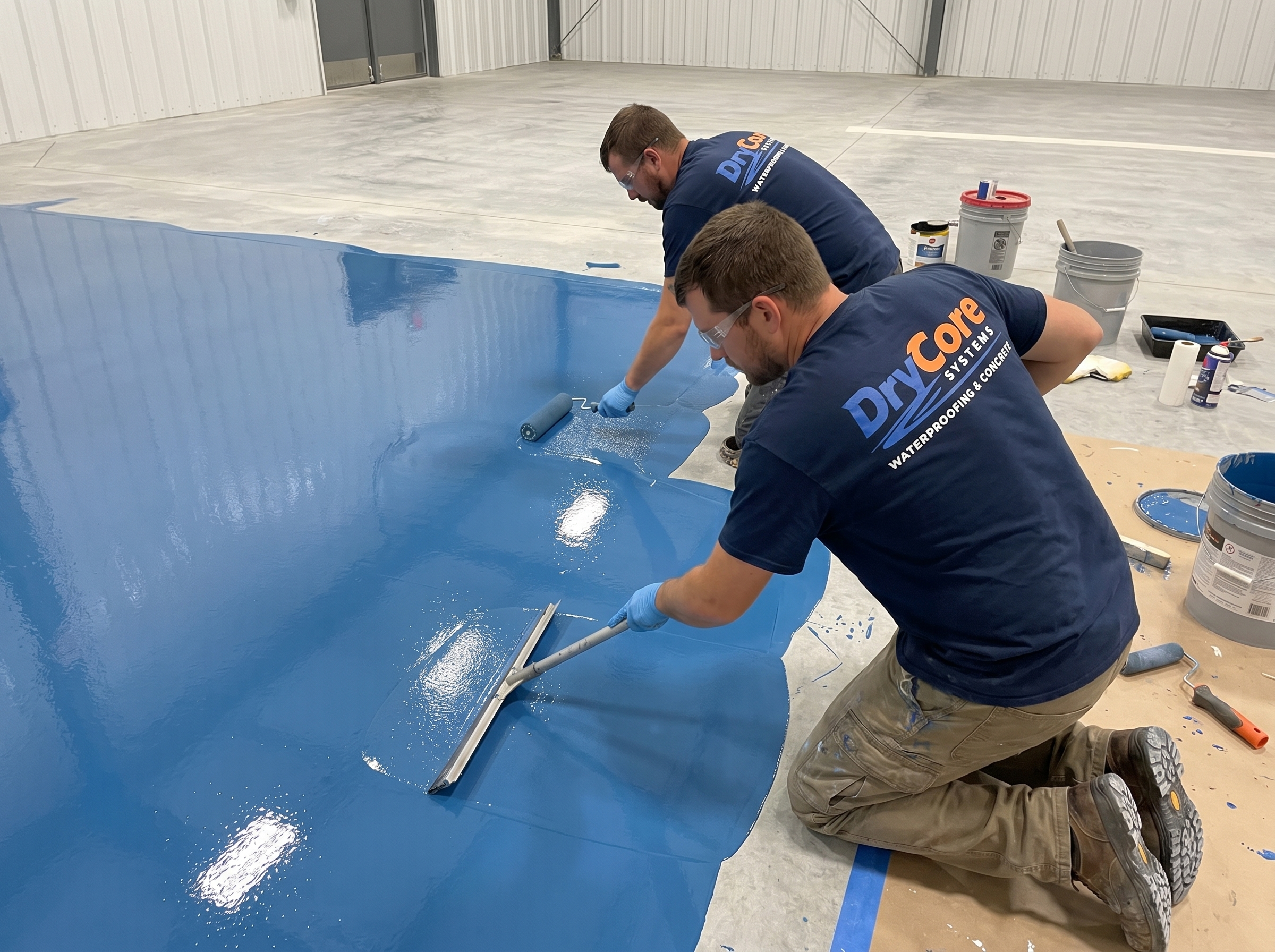 Concrete grinding prep
